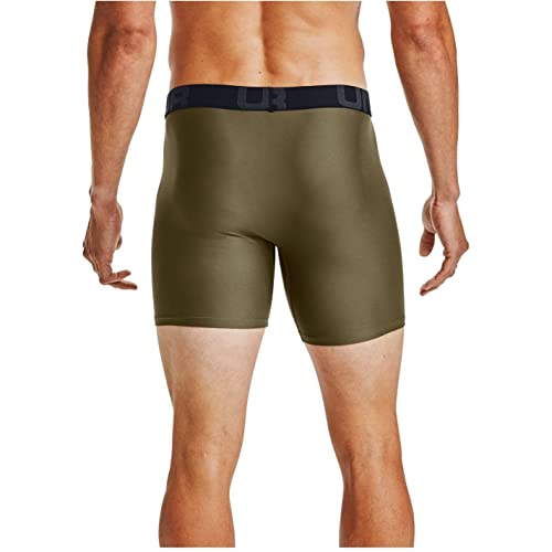 Image of Under Armour Men's Performance Tech 6 Inch 3 Pack Solid Boxer Briefs Boxer Shorts