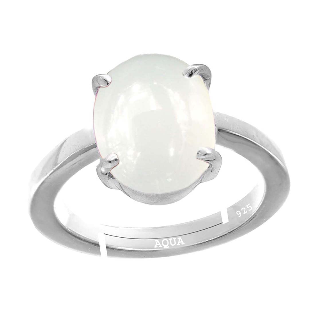 Aquagems Moonstone/Ch&rakant 3.25 Ratti or 3 Carat Astrological Certified Natural Gemstone bis Hallmark 925 Sterling Silver Adjustable Ring for Men - 3v4325 (B09L74XH75) Amazon Price History, Amazon Price Tracker