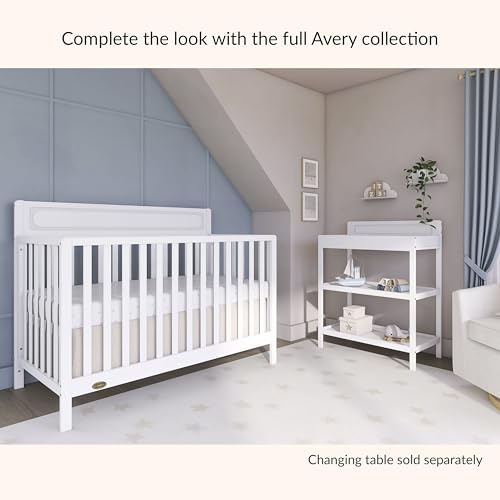 Dream On Me Avery 5-in-1 Convertible Full-Size Baby Crib, White - image 7