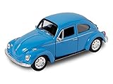 Welly Alsino VW Beetle Modellauto 12 cm Käfer Modell 1:34 Bug Auto mit Rückzug, Variante wählen:56/0040 VW Käfer blau