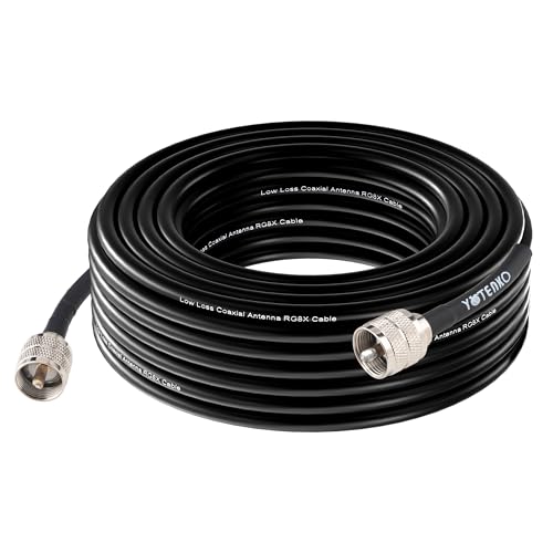 Câble coaxial RG8x élimination des pertes de signal radio CB et interférences 50 Ohm