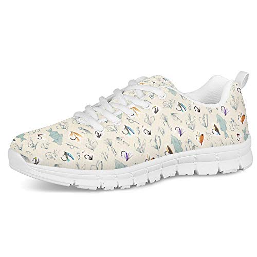 POLERO - Zapatillas Deportivas diseño con Dibujos de Enfermera, para Mujer, Hombre, con Cordones, para el Tiempo Libre, 36-41 EU, Color, Talla 38 Cover