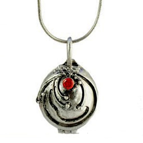 Halskette im Retro-Stil, 2 Farben, Amulett, Drehmoment, WHS431, silberfarben Cover
