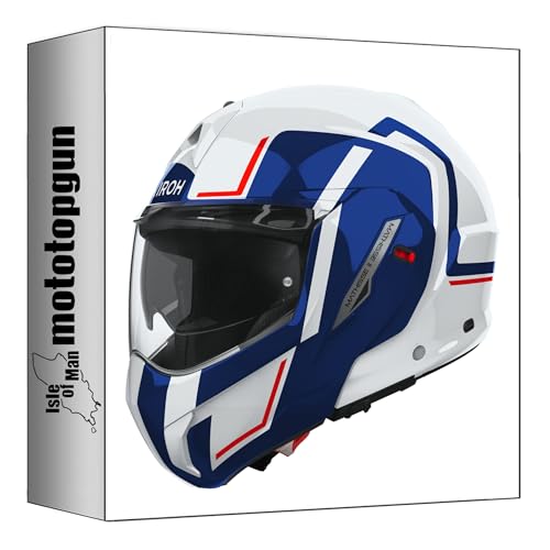 Casque Airoh Mathisse II Genius bleu rouge XS pour vos trajets quotidiens