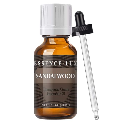 Essence-Lux 30ml Sandalwood Essential Oil 1 Fluid Ounce - Pure Sandalwood Aromatherapy Oil