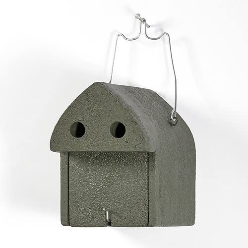 3er Nistkastenset der Frühling kann kommen aus Holzbeton -Fledermäuse, Feldsperling, Blaumeise, Sumpfmeise, Star, Gartenrotschwanz, Kohlmeise, Haussperling, Kleiber, Fledermäuse.