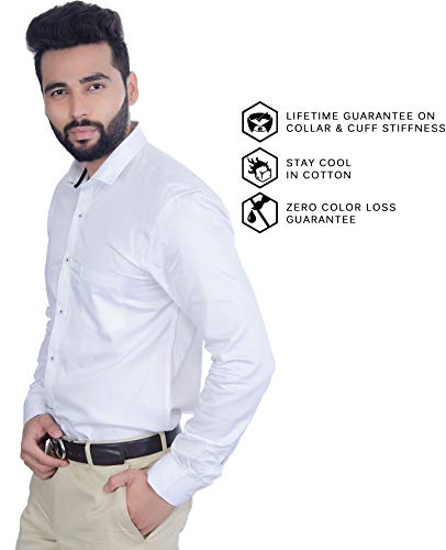 Image of FIFTH ANFOLD Men's Solid Slim Fit Shirt