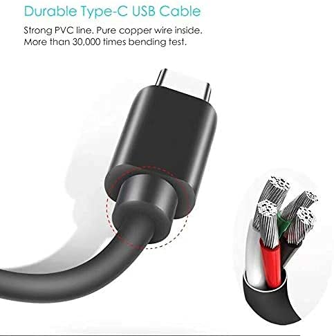 Usb Type C Charger Charging Cable Cord For Samsung Smart Tv Remote Control,Redragon K530 K585 K583 K596 K630, Logitech Mx Keys Anywhere 3 Brio 4K Webcam, Keychron K2 K4 K6 K8 C1 C2 & More #TOP2