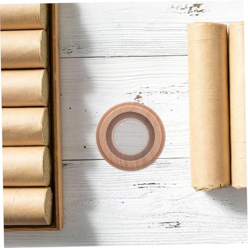 FRCOLOR 10 piezas de palitos de moxibustión con soporte para cuidado del ombligo, kit de terapia tradicional para alivio de molestias abdominales, seguro con parches de moxibustión miniatura 5