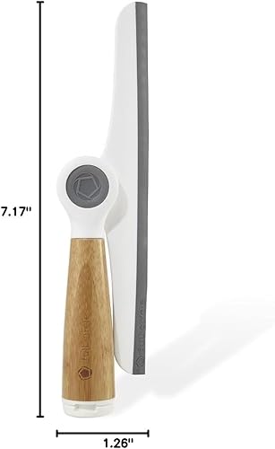 Miniatura 10 de Full Circle Wipe Out - Escobilla de ducha giratoria con gancho para colgar, 2 piezas, color blanco