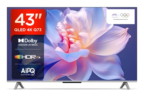 Image of iFFALCON 108 cm (43 inches) 4K Ultra HD Smart QLED Google TV iFF43Q73(Black)