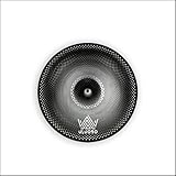 ULUOBO 12 inch Splash Cymbal, Low Volume Small Quiet Silent Cymbal for Pratice (Black, 1 Piece)