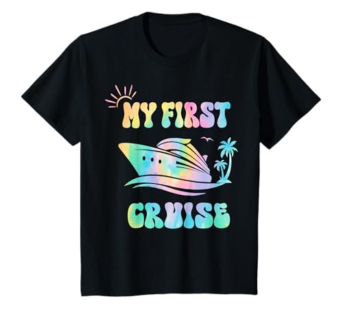 My First Cruise Toddler Rookie Travelers Girl, Boy Tie Dye T-Shirt
