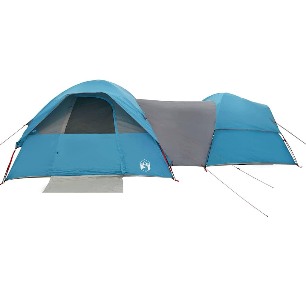 Tenda da campeggio per persone verde, impermeabile, leggera tenda a tunnel con cabine per dormire, ingressi, connettore E, per famiglia, trekking, spiaggia, all'aperto, festival, viaggi