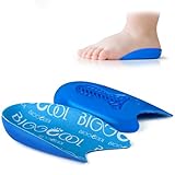 BIGGCOOL Heel Cups for Kids, Lightweight Heel Inserts for Shock Absorbing, Kids Heel Cups for Severs Disease, Heel Spurs, for Kid's with Sensitive Heels (Blue, M:Teen Size 7.5-9/Women 6.5-9)