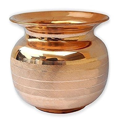 Jarra de cobre puro Lota Jarra india Drinkware Jarra Producto ayurvédico