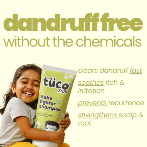 Image of TuCo Kids Flake Fighter Anti Dandruff Shampoo | Dry & Itchy Scalp | Paraben & SLS Free |100ml (pack of 1)