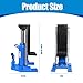 2 in 1 Hydraulic Bottle Toe Jack,10 Ton / 5 Ton Toe Jack, Air Hydraulic Claw Jack with Pump Handle Dual Purpose Lifting Capabilities for Car Farm Home,Iron Steel Welded Toe Jack, Blue