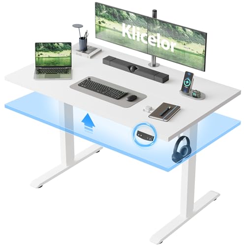 Klicelor 48-Inch Adjustable Sit-Stand Desk with Memory