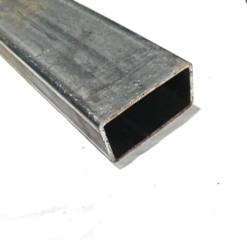Tubo hierro 80x40x3 mm. Tubo pared gruesa 3 mm. Medida exterior 80x40mm. (1 Metro longitud)