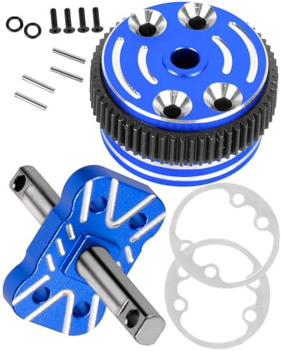 BRCatWPark RC Differential Locker Spool Diff Case Mounts & Differential Case Upgrades Part for 1/10 Slash 2WD VXL/Stampede 2WD VXL XL-5/Rustler 2WD VXL XL-5/Bandit 2WD VXL,Navy Blue