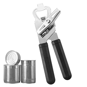 Apriscatole per anziani | Apriscatole manuale in acciaio | Apriscatole di birra – per per anziani e donne per la casa per bevande di soda birra e varie bevande