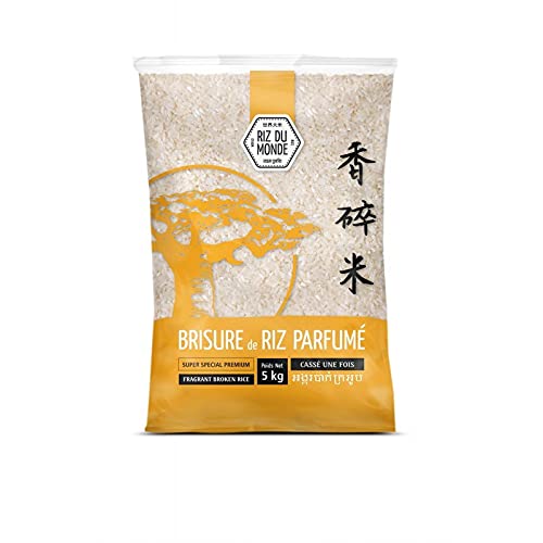 RIZ DU MONDE - Brisure De Riz Cambodge 5Kg - Lot De 3