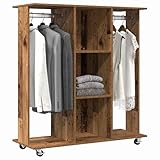 【Dimensions parfaites】 Avec ses dimensions de 102 x 38 x 110 cm, cette armoire fournit beaucoup de rangement sans occuper trop d'espace. Sa taille garantit que tu as tout l'espace nécessaire pour tes vêtements tout en s'intégrant parfaitement si tu manques de place.