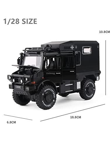 Axlezx Simulation Alloy Die Cast Mini Car Model Toy Cars 1/28 For Unimog U4000 Motorhome Alloy Diecasts Car Model Toy Off-Road Vehicles Kids Gifts (Color : Green) #TOP1