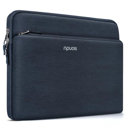 NPUOLS Lekkie etui na laptopa 13 cali z przednią kieszenią na zamek | Torba na laptopa MacBook Air 13/13.6 M5/M4/M3/M2/M