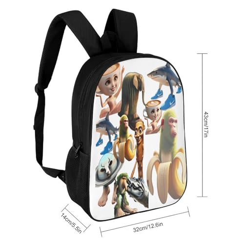 Tralalero-Tralala Brainrot Merch Laptop Backpack Tablet Lightweight Backpack Sleek Design for Travel Business Casual 17inch2