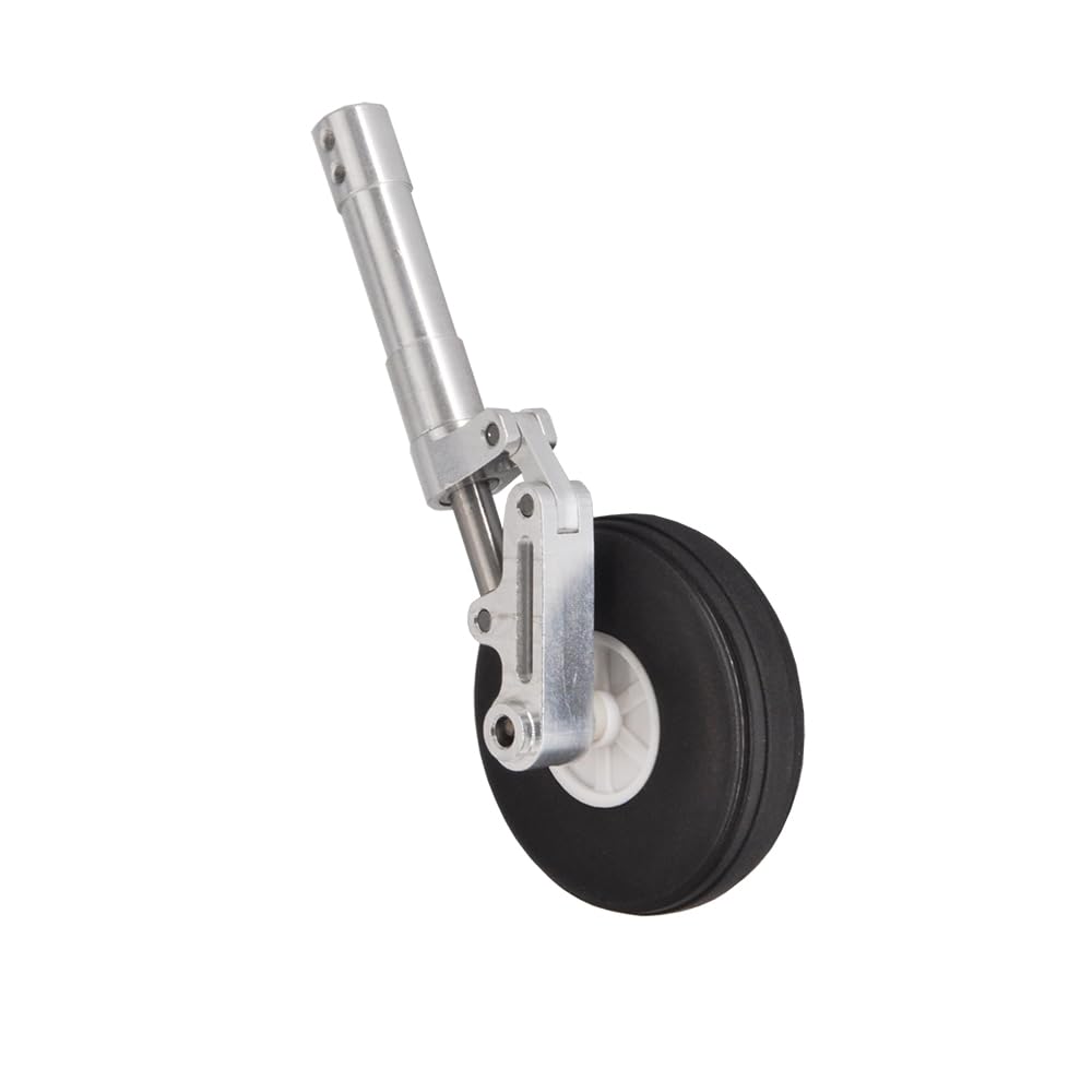 Tren de Aterrizaje con amortiguación for avión RC, trípode aleación Aluminio 85-185 mm absorción Impactos, Orificio 4/5 for Modelo EDF 3-6 kg(D4.0- H165mm)