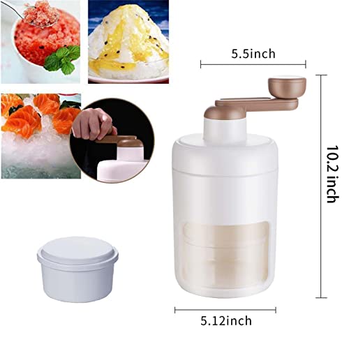 Image of Slushie Machine, Shaved Ice Machine Snow Cone Machine Shaved Ice Machine - BPA Free with Free Ice Cube Trays, Portable Ice Crusher and