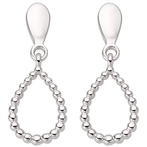 Jobo Damen-Ohrhänger Tropfen aus 14 Karat 585 Weißgold