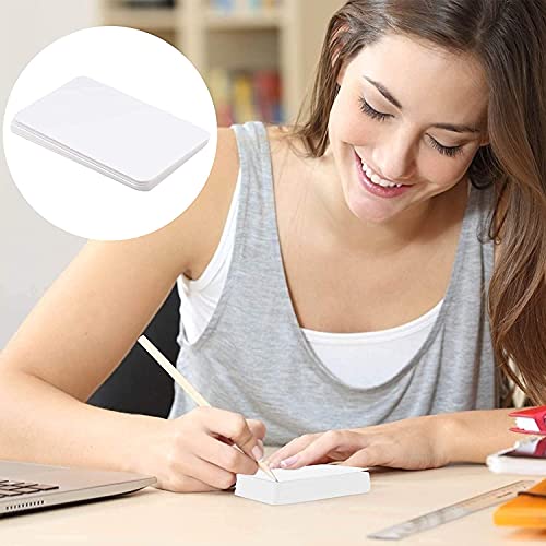 200Pcs Blank Business Card, Kraft Paper Learning Card, Note Card, Thanksgiving Day Message Gift Card (White) #TOP5