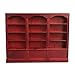 lamta1k Puppenhaus Bücherregal,1/12 Miniatur Bücherregal Schrank Modell Spielzeug Puppenhaus Szene Einrichtungsartikel Red