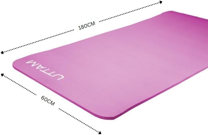 UTTAM Yoga Mat | Multi-Purpose Extra Thick Foam Exercise Mats | Stretching, Resistance Workout & Therapy – Pilates, Home & Gym Equipment Accessory for Men Women Kids (183 x 60cm) - Image 3