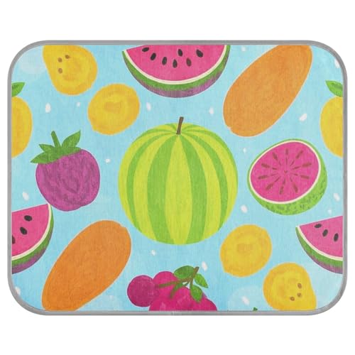 siphylline Summer Fruit Watermelon Pattern Summer Cooling mats Self Cooling cat beds for Outdoor for Kittens Indoor Cats Waterproof tapete refrescante para mascotas S
