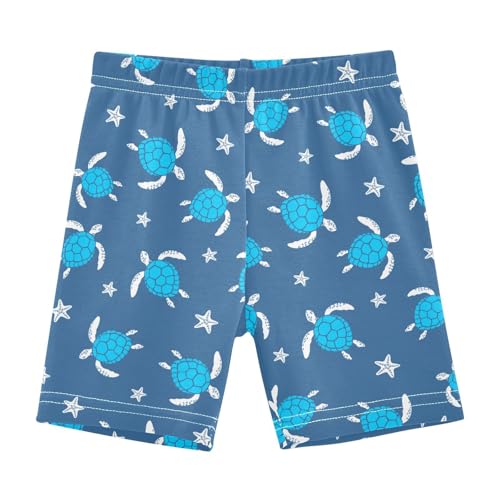 JHKKU Girls Turtles Shorts Cotton Cartwheel Bike Kids Biker Under Dress Dance Short Girl Clothes 8Y