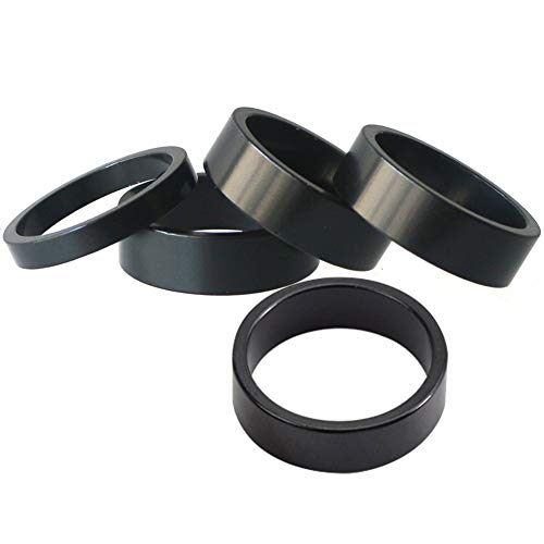 Ganopper 5Pcs Aluminium Alloy Bike Stem Headset Spacers Fork Washer Fit For Mtb Bmx Mountain Bike Road Bikes #TOP1