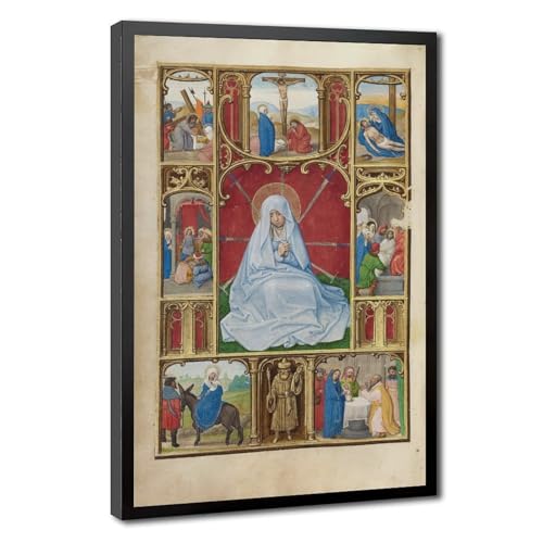 Sept douleurs de Marie impression sur toile déco murale catholique 20x30