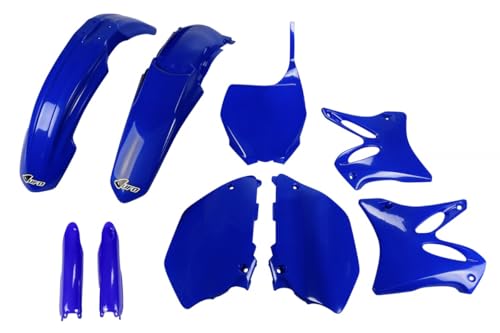 Kit complet bleu Yamaha YZ 250 UFO PLAST pour rouler sur terrain de motocross