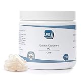 Empty Capsules Size 0-120 Count Gelatin Caps - Joined Fillable Gel Pill Capsules Empty - for DIY Capsule Filling Kit - Certified Halal Beef Gel Caps