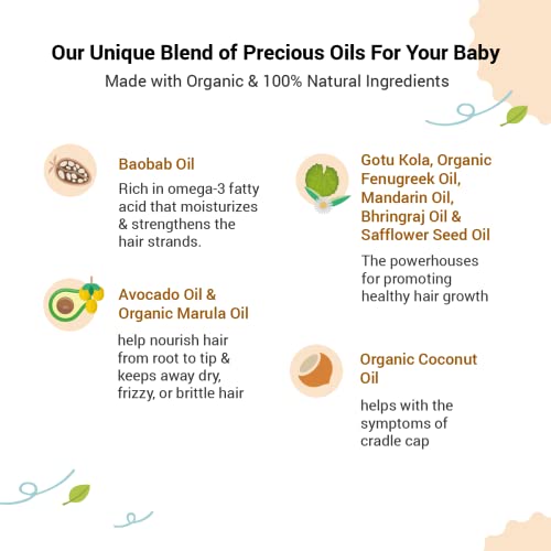 BabyChakra-Strengthening-Baby-Hair-Oil-100ml-with-Baobab-Oil-Marula-Oil-2X-Stronger-Hair-Growth-No-Mineral-Oil-No-Paraben-Dermatologically-Tested