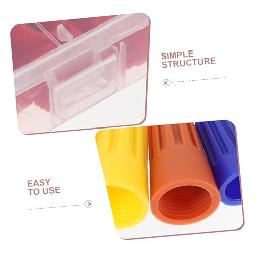 Conectores de cables eléctricos rápidos VILLCASE kit de tapas de tornillo para empalmes 3