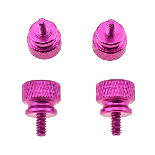 Hahiyo Aluminum Thumbscrews 6#-32, Purple, 10pcs