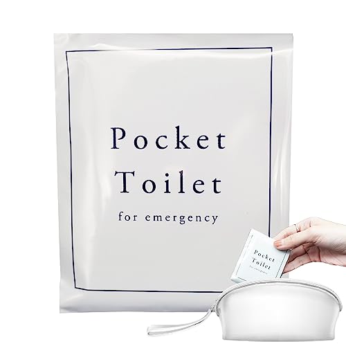 ポケットサイズ 非常用トイレ 10個【女性防災士監修/15年長期保存】/ Pocket Toilet 水不要 手のひらサイズ 簡易トイレ 防災グッズ
