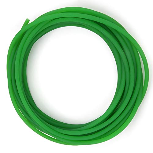 Polyurethan-Riemen, Hochleistungs-Polyurethan-Rundriemen mit rauer Oberfläche Urethan-Rundriemen für das Antriebsgetriebe Langlebig, unterschiedlich groß, grün(6mm*10m)