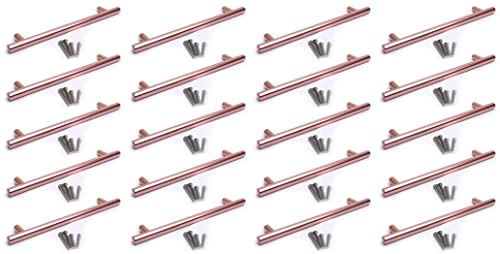 BSM Marketing T Bar Cabinet Handles Rose Gold 160mm Kitchen Door Pulls Pack of 20 - Image 2