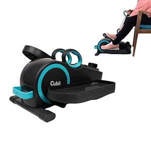 Cubii Total Body – Under Desk Seated Elliptical Pedal Exerciser with Built in Upper Body Resistance Bands, 12 Levels of Resistance, LCD Display, Whisper Quiet – Adult to Seniors